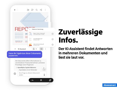 Adobe Acrobat Reader für PDF Screenshot