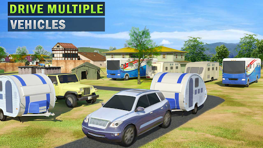 Camper Van Truck Simulator: Cruiser Car Trailer 3D v1.24 (Unlocked) Gallery 1