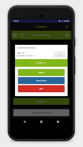 Vemos - ID Scan Screen 2