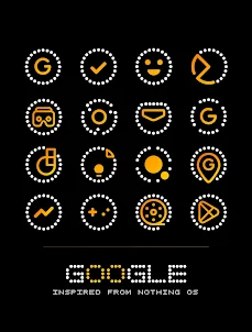 DOTICON YELLOW - NOTHING ICONS