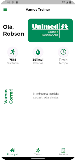 Vamos Treinar Screen 2