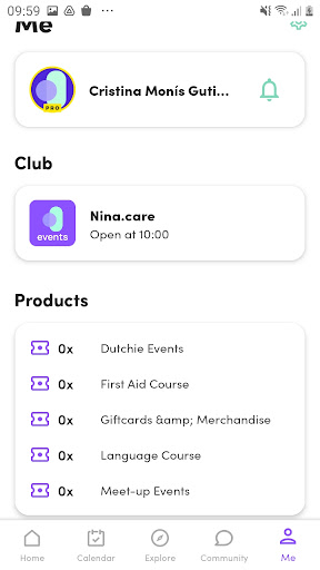 Nina Events & Community Screen 2