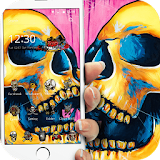 Colorful Skull Graffiti icon
