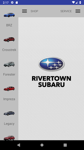 Android application Rivertown Subaru screenshort