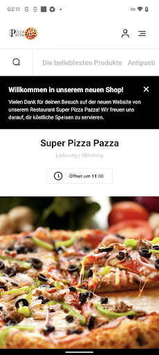 Android application Super Pizza Pazza screenshort