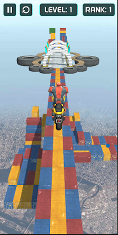 Superhero Flip Bike: Jump Over - Screenshot 1