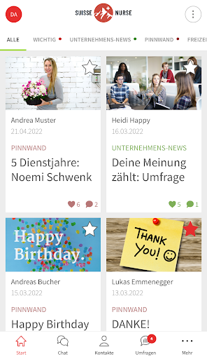 Android application Suisse-Nurse screenshort