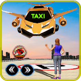 Future Flying Car Robot Taxi Cab Transporter Games icon