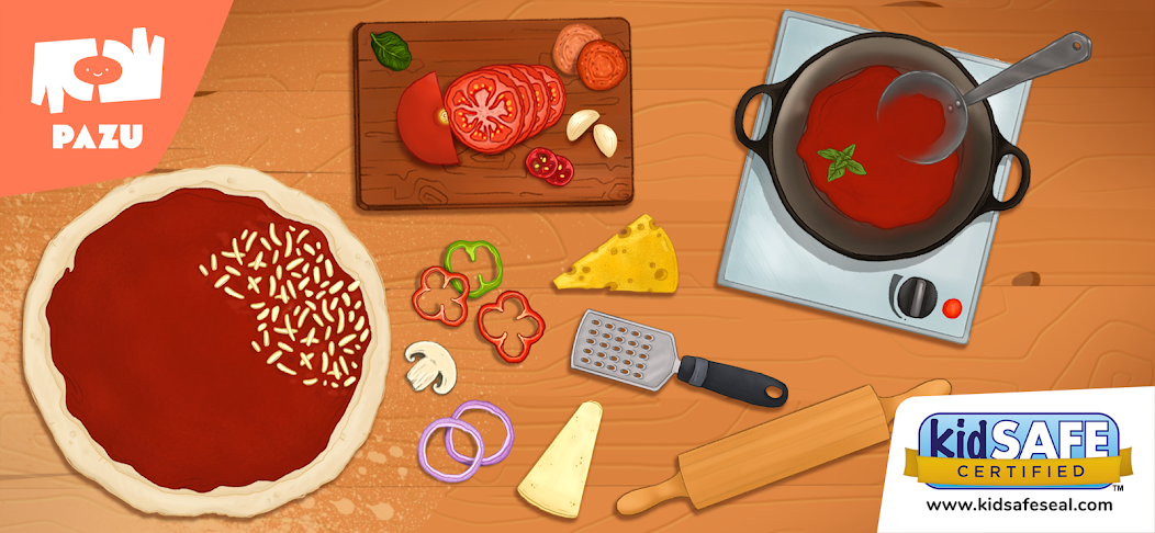 Pizza maker cooking games banner