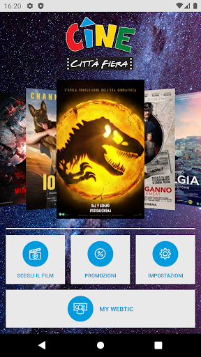 Android application Webtic Cine Città Fiera screenshort