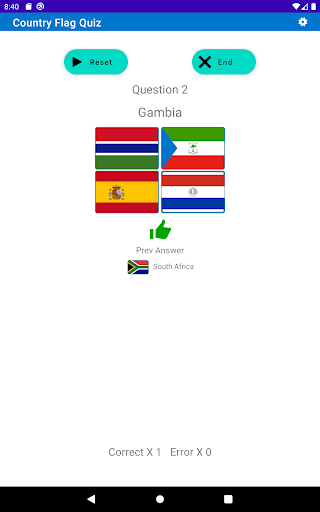 Country Flag Quiz