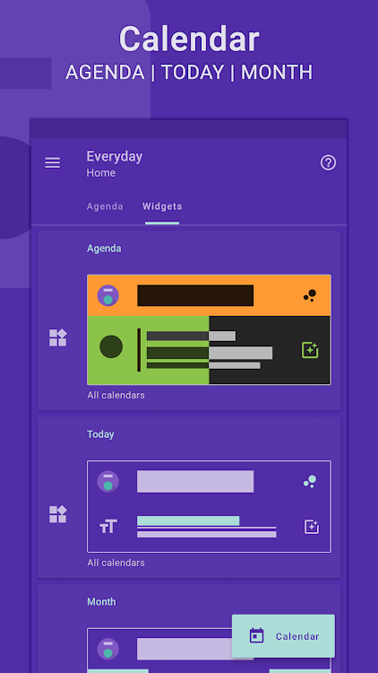 Everyday | Calendar Widget - New - (Android)