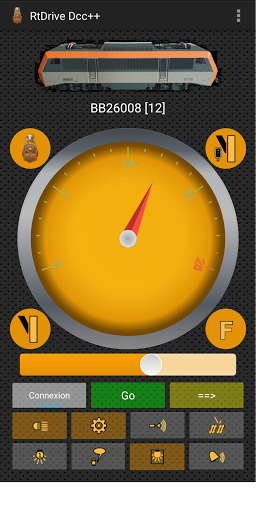 Android application RtDrive Dcc++ screenshort
