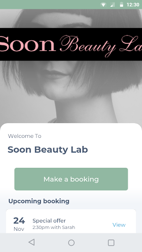 Android application Soon Beauty Lab screenshort