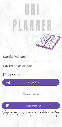 Android application UniPlanner screenshort