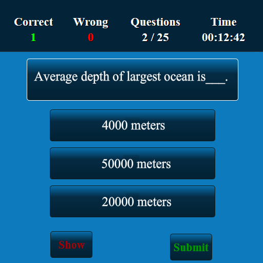 Aquatic Science MCQ Screen 3