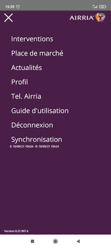 Android application AIRRIA Channel screenshort