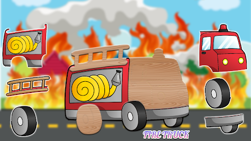 Android application Toddlers Car Kids Puzzles Game screenshort