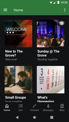 Android application The Grove Christian Church screenshort