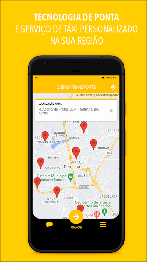 Android application Quero transporte screenshort