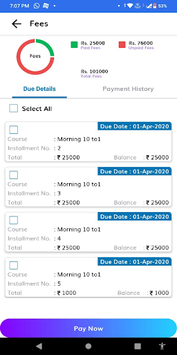 Android application Growth Academy E-Learn screenshort