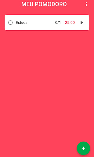 Meu Pomodoro Screen 2