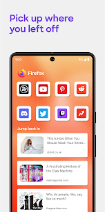 Firefox Hızlı ve Özel Tarayıcı MOD APK (Reklamsız, Optimize Edilmiş) 3