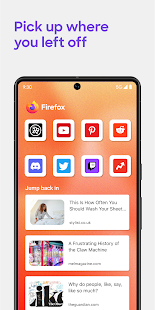 Firefox Fast & Private Browser スクリーンショット