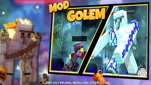 Android application Golems Mod: More Buffed Mobs screenshort