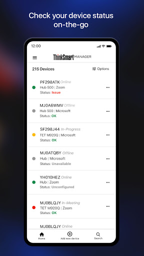 ThinkSmart Manager Screen 2