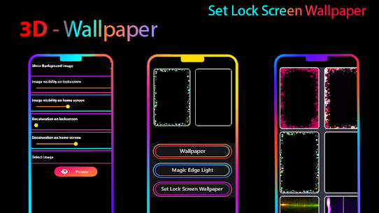 Border Light Wallpaper Live Color Wallpaper Free Apk app for Android 3