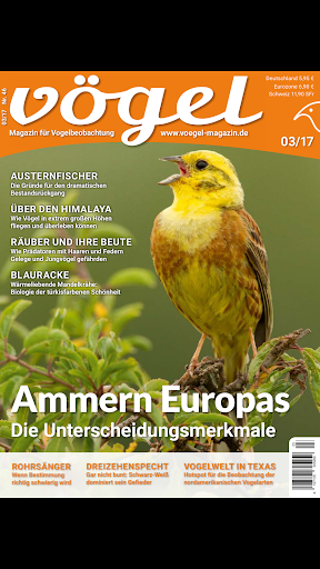 Android application VÖGEL - Magazin für Vogelbeoba screenshort