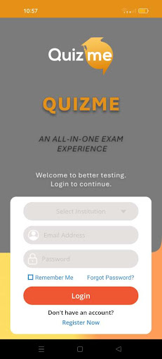 Android application Quiz-me App screenshort