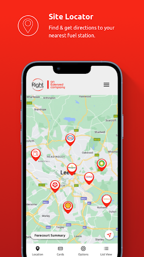 Android application Right Fuel Card - Site Locator screenshort