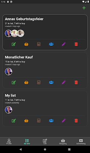 Bread and Milk Shopping List