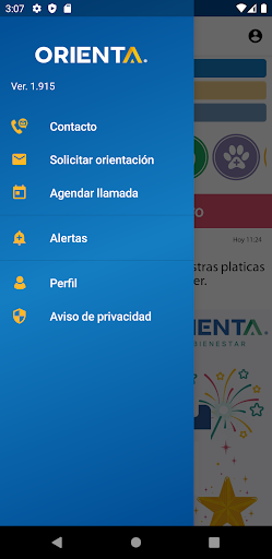 Android application Orienta screenshort