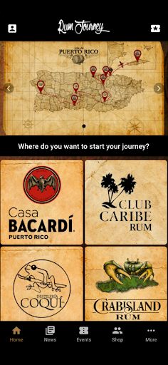 Android application Puerto Rico Rum Journey screenshort