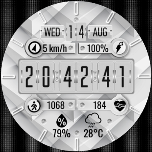 N-SPORT646 WhiteFlip WatchFace logo