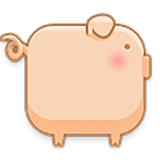 GO SMS pig bubble Theme icon