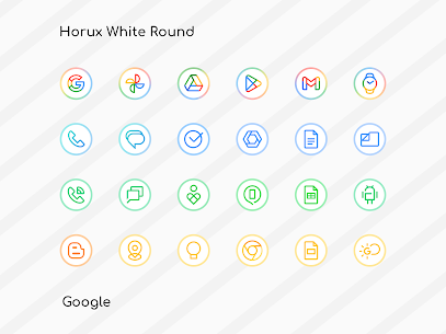 Horux White Round Icon v4.8 Pack MOD APK (Patch Unlocked) 3