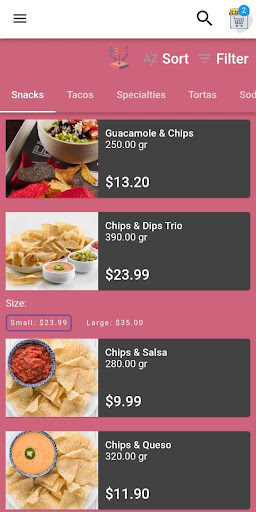 Grab Tacos Screen 3