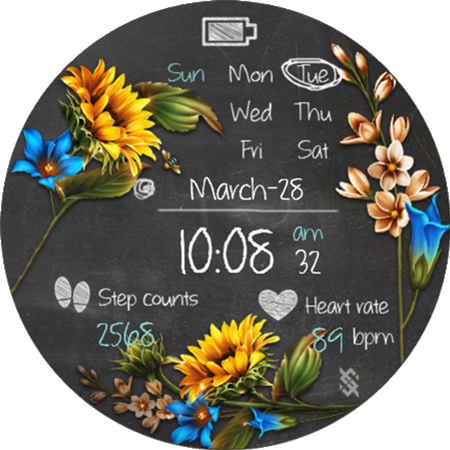 BFF38-Blackboard Art Sunflower screenshot 18