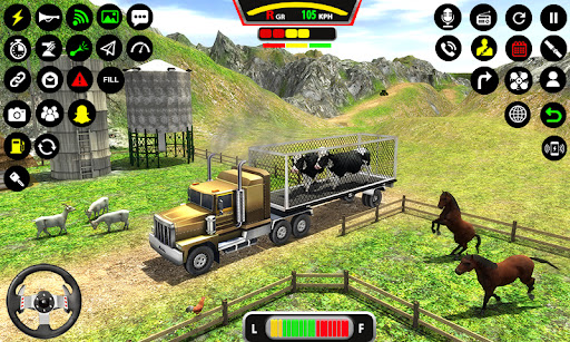 لعبة Farm Animal Truck Driver Game apk مهكر4