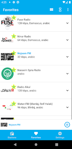 Syrian Radio Stations Screen 2
