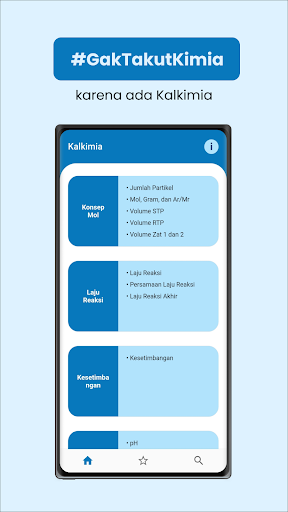 Android application Kalkulator Kimia - Kalkimia screenshort