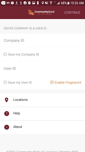 Android application CBLA Business Mobile screenshort