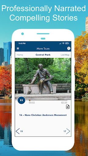 Screenshot of Central Park NYC Audio Tour
