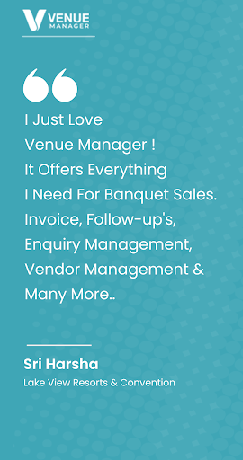 Venue Manager-Banquet Hall CRM Screenshot 1 - AppWisp.com