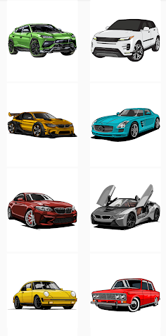 Car Coloring Book - Car Paint - Screenshot 2