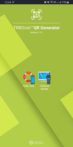 Android application TRBOnet QR Code Generator screenshort